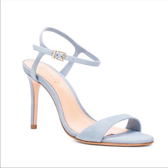 schutz blue heels